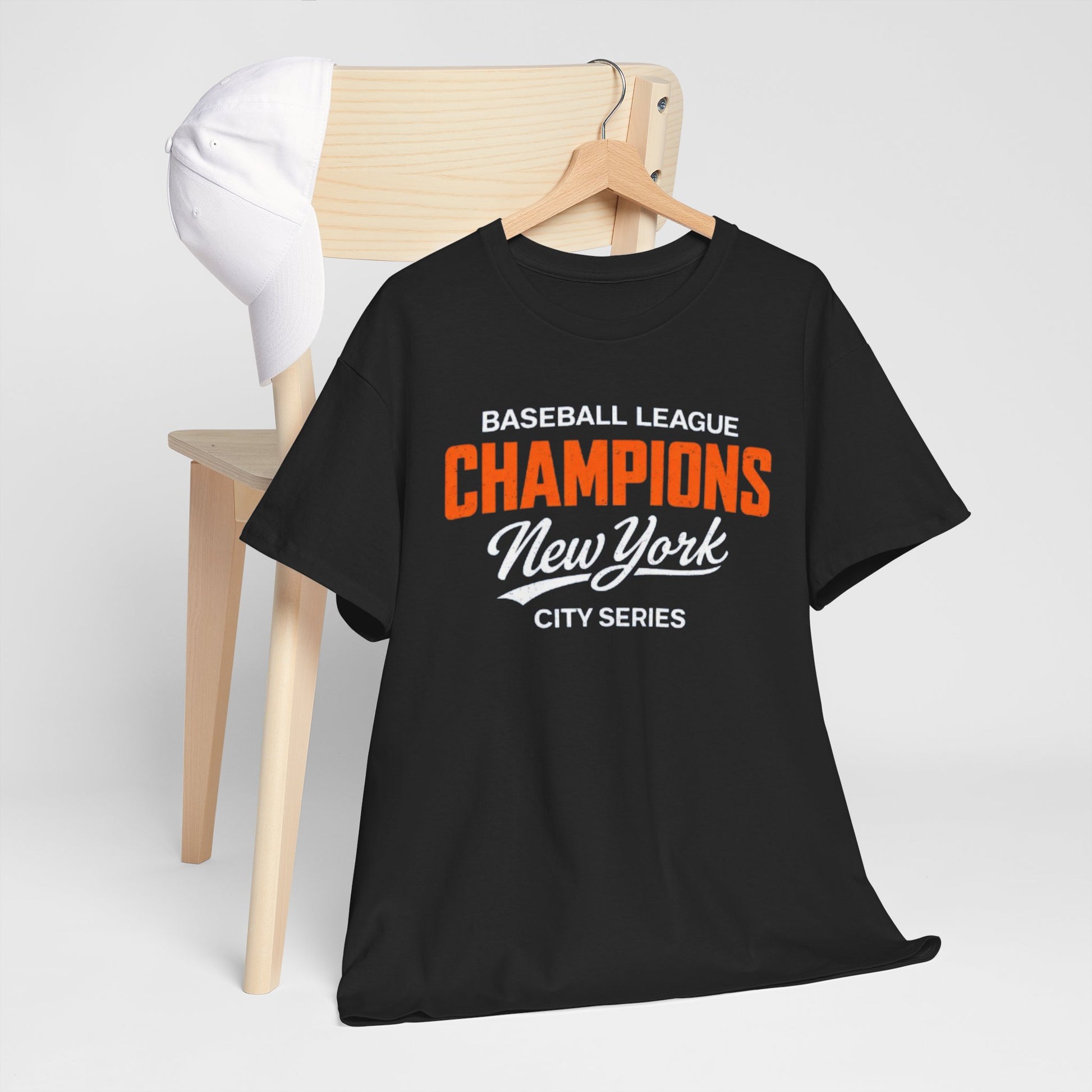 Dark Slate Gray Champions New York Baseball Tee — City Series Champion T‑Shirt