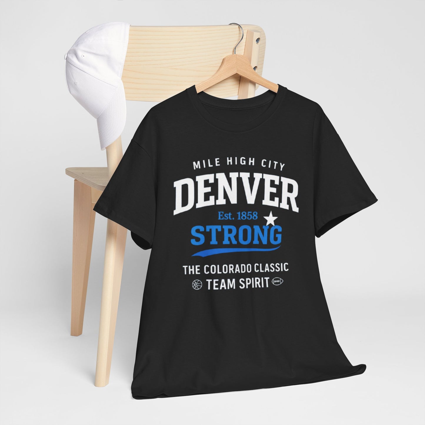 Dark Slate Gray Denver Strong T‑Shirt — Mile High City Team Spirit