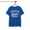 White Smoke New Orleans League Champion Tee — Crescent City Track & Field Vintage Sports Shirt