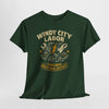 Dark Slate Gray Windy City Labor Chicago Industrial District T-Shirt – Vintage Worker Graphic Tee