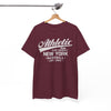 White Smoke Athletic New York Baseball Tee — 'Athletic: Run, Push Yourself' Vintage Sport T-Shirt