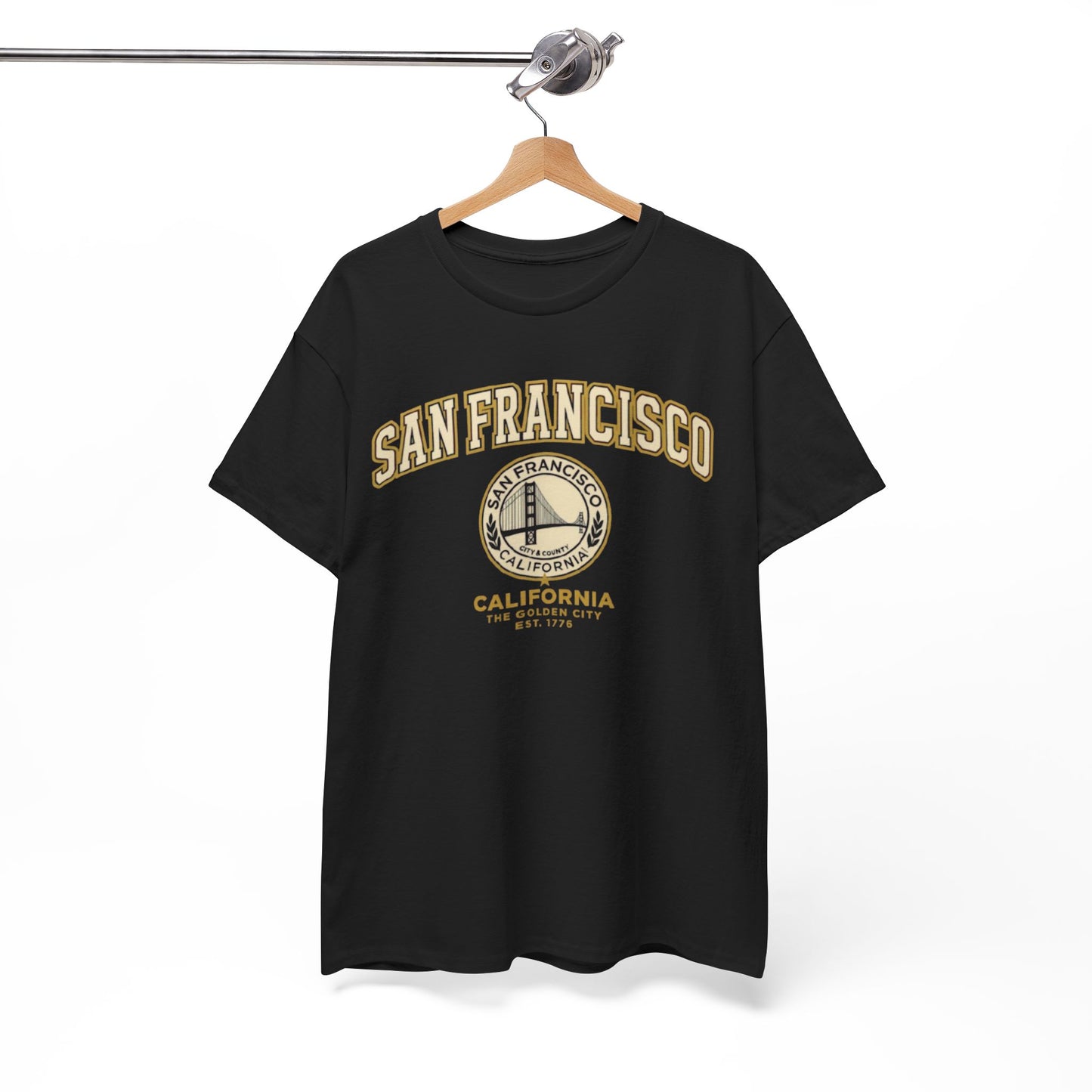 White Smoke Golden City San Francisco Heritage Graphic T-Shirt – California Urban Classic Tee