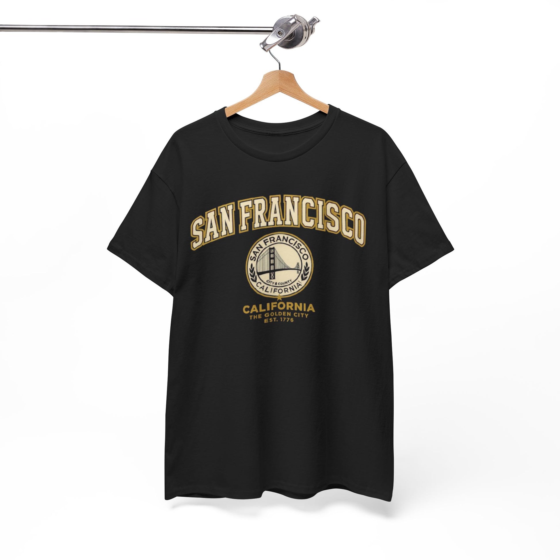 White Smoke Golden City San Francisco Heritage Graphic T-Shirt – California Urban Classic Tee