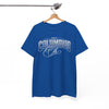 White Smoke Columbus Ohio Retro Graphic Tee — Vintage City Script T-Shirt