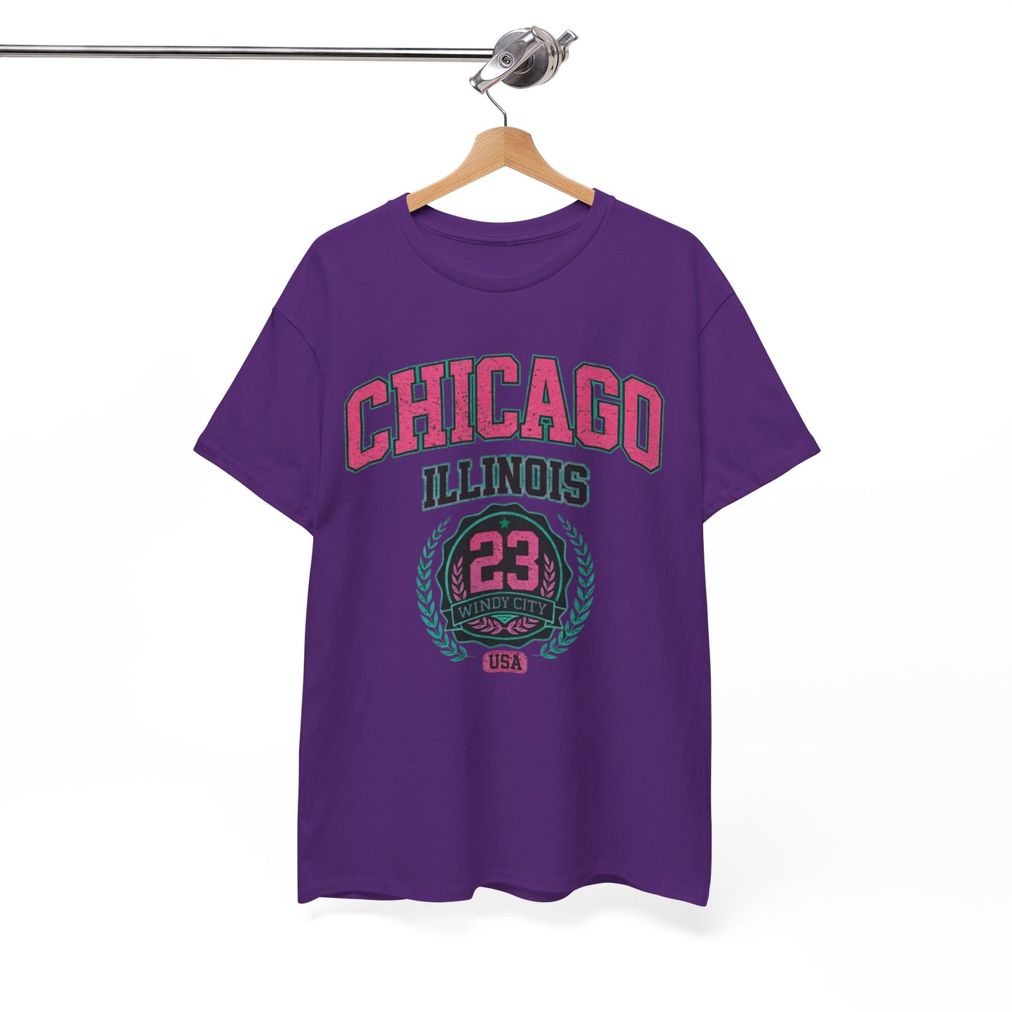 White Smoke Chicago Illinois Windy City 23 T-Shirt – Urban Basketball Streetwear Tee