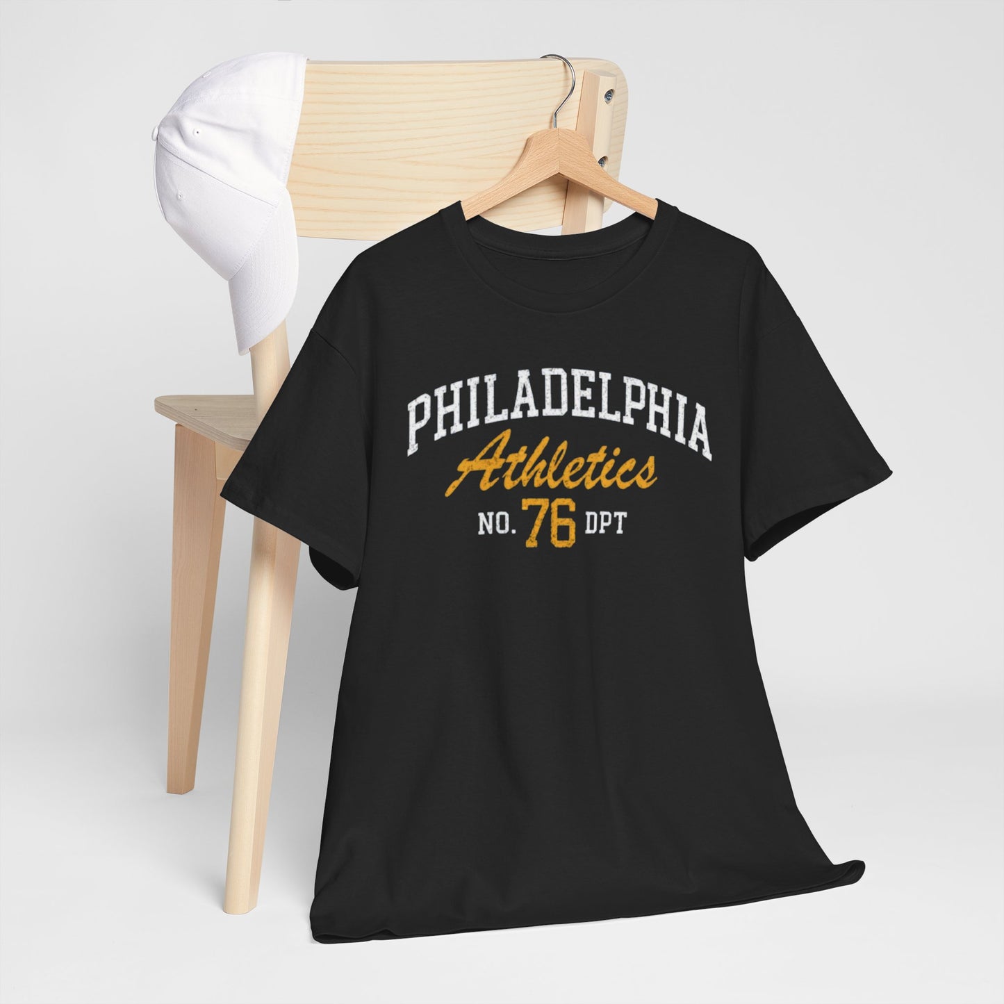 Dark Slate Gray Philadelphia Athletics No. 76 Tee casual streetwear  sports fan 76 dept shirt