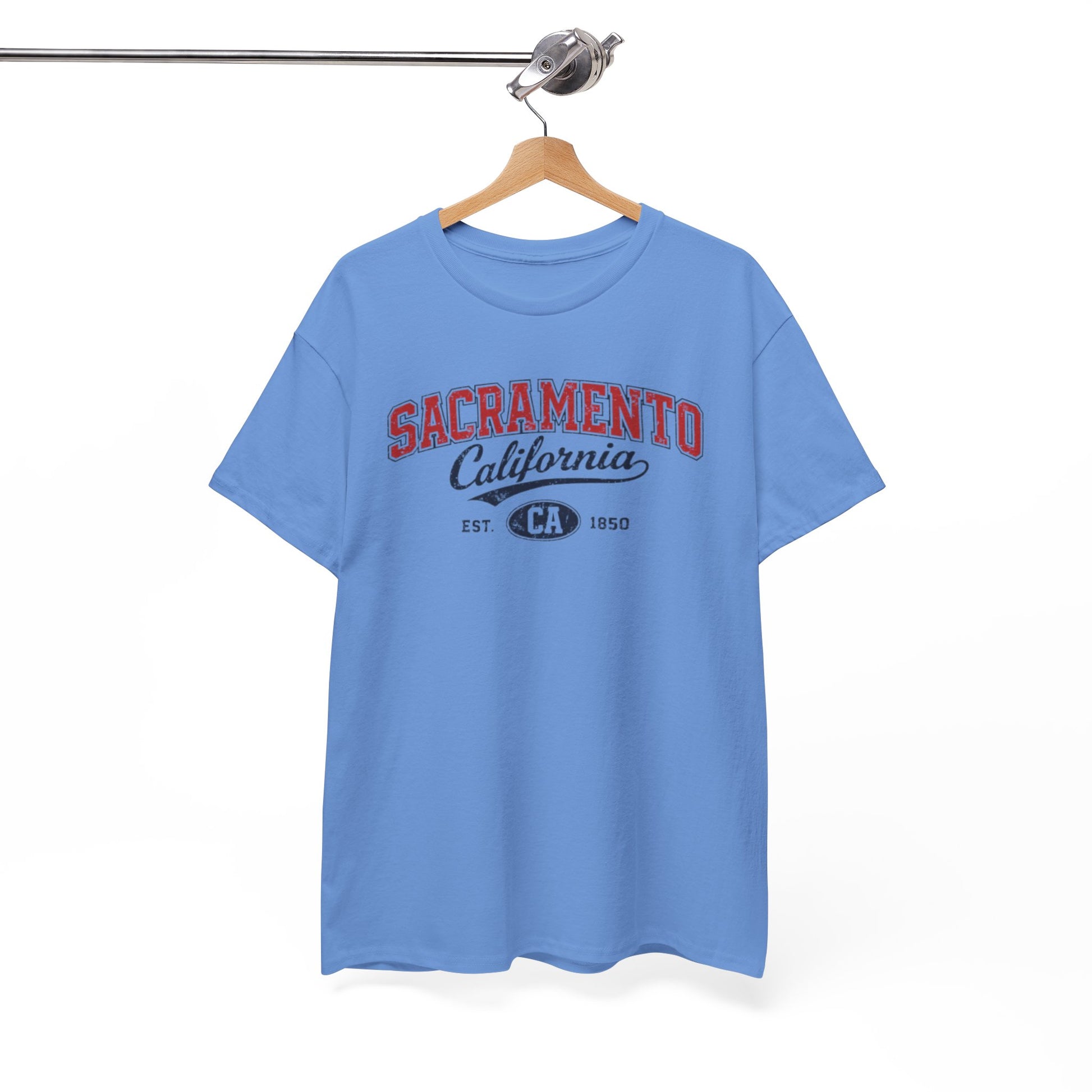 White Smoke Sacramento California Vintage Tee — Retro City College Shirt