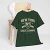 Lavender New York State Champs Basketball T-Shirt — Vintage Collegiate Tee
