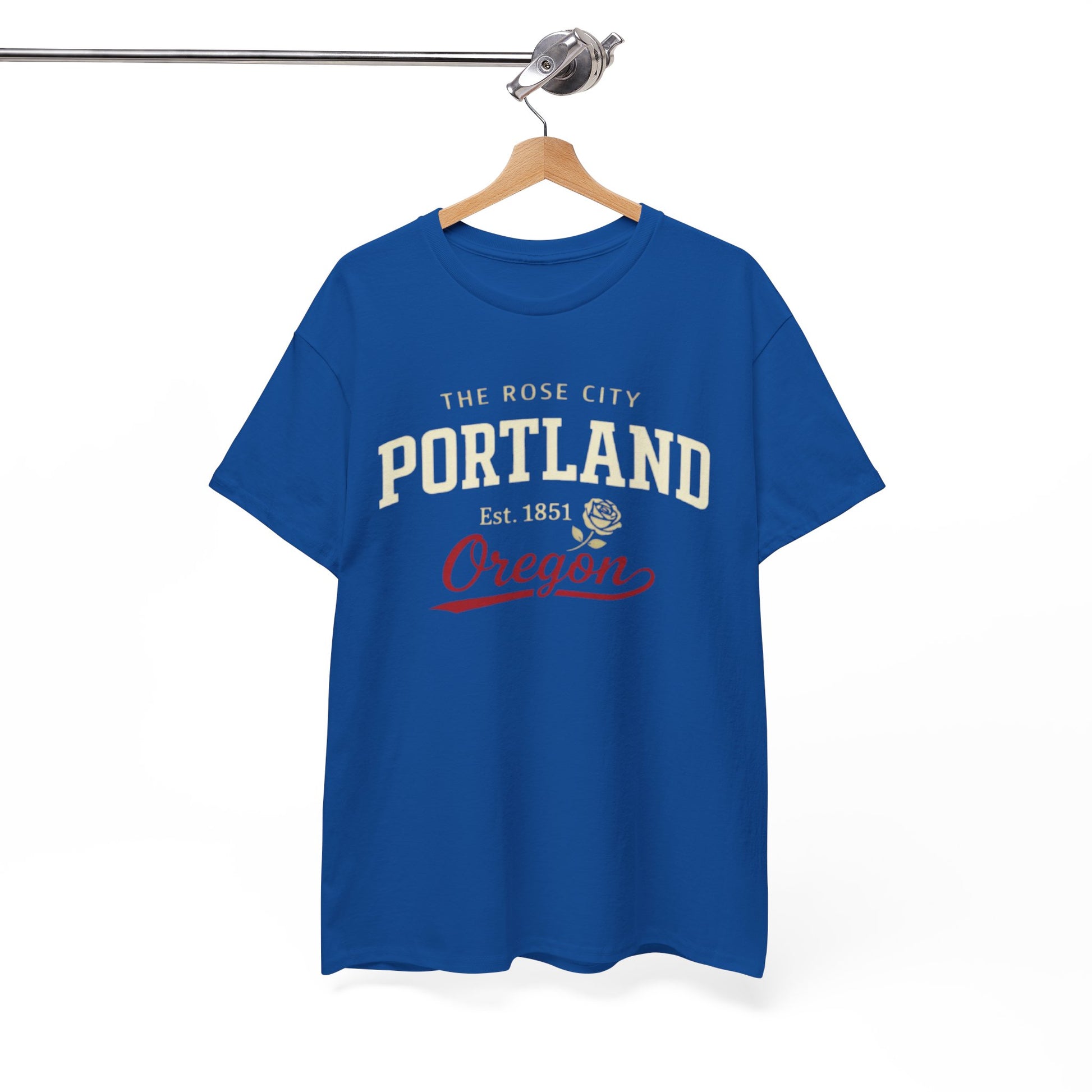 White Smoke Portland Oregon T-Shirt — The Rose City Est. 1851 Vintage Tee