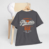 Dim Gray Phoenix Champs Tee — "Property of Phoenix" Vintage Athletic Shirt