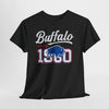 Dark Slate Gray Vintage Buffalo Graphic Tee — '1980' Distressed Hometown t-shirt  retro graphic tee  collegiate distressed shirt