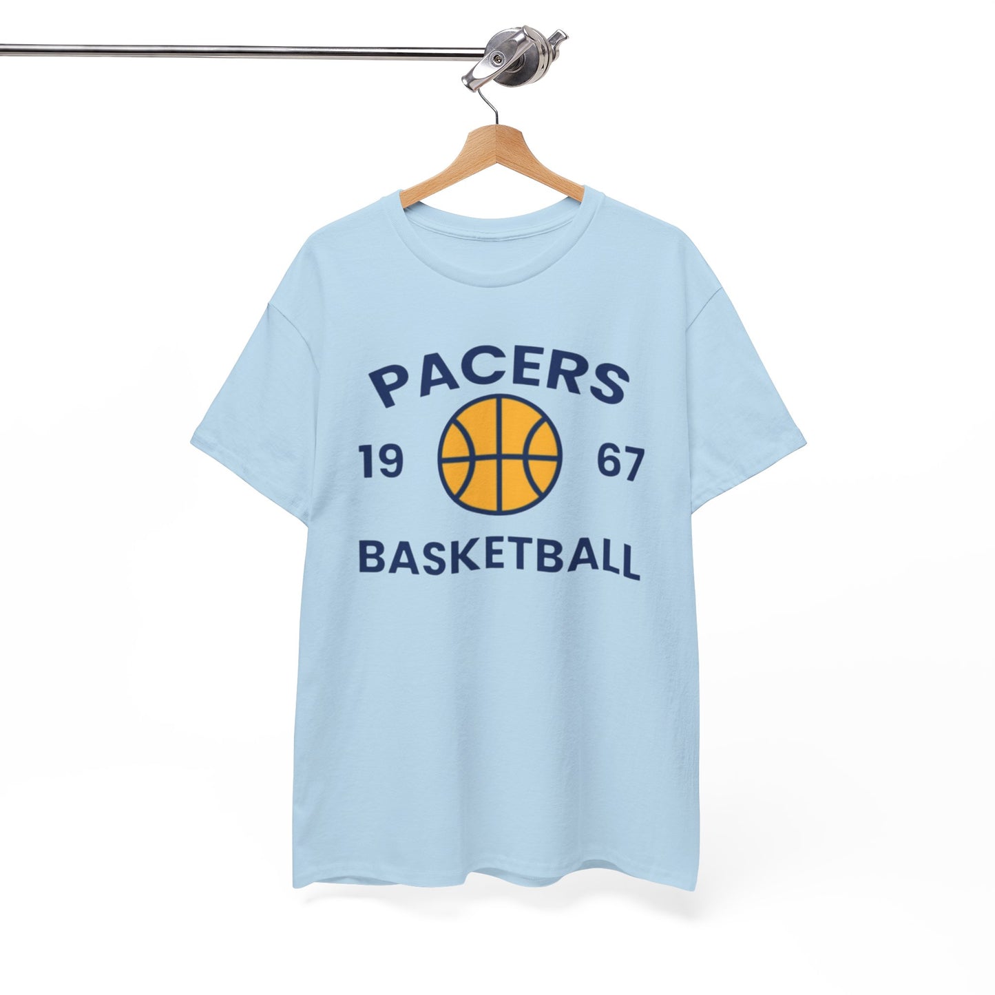 White Smoke Pacers Basketball Tee – Vintage 1967 Basketball Graphic Shirt