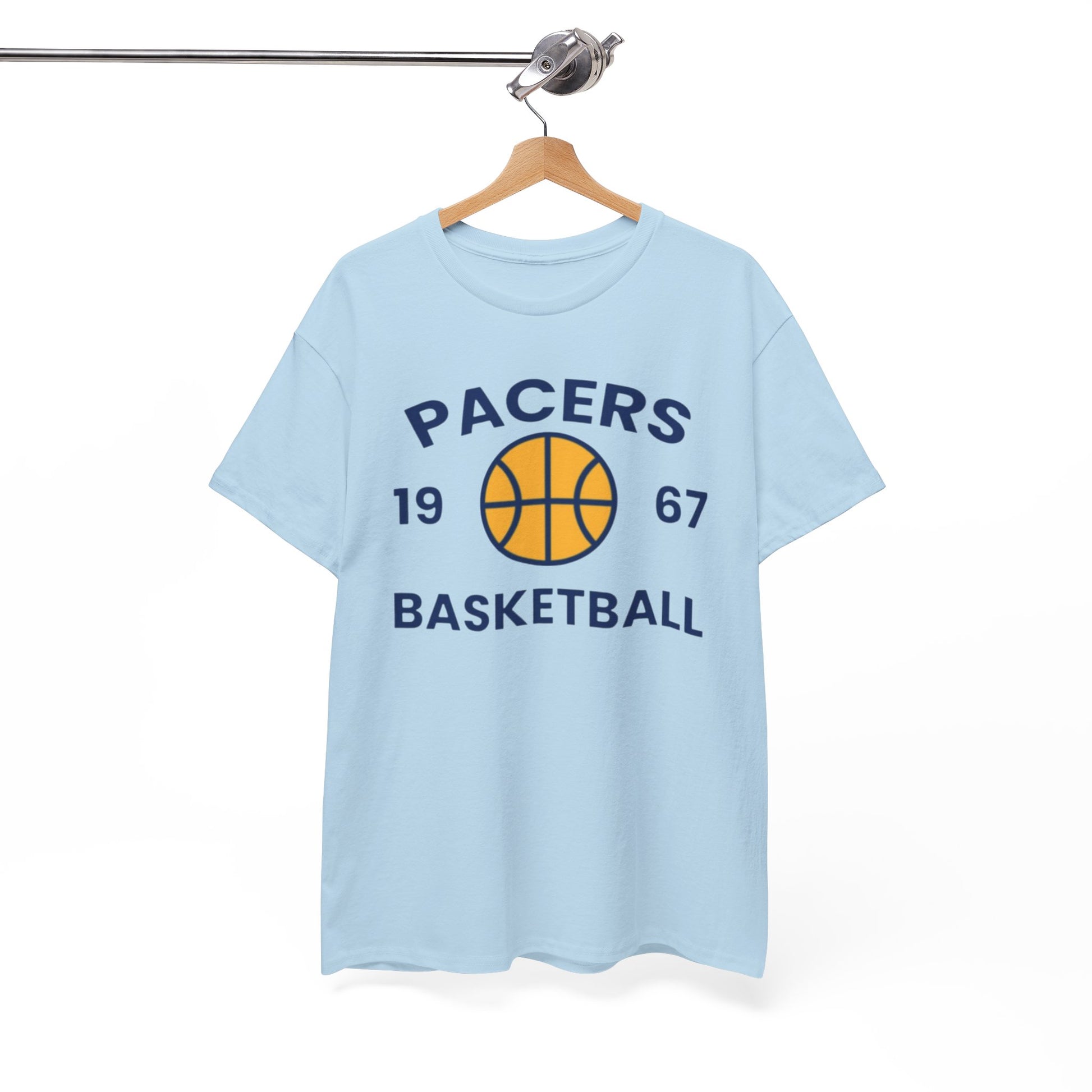 White Smoke Pacers Basketball Tee – Vintage 1967 Basketball Graphic Shirt