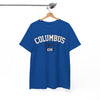 White Smoke Columbus Ohio Graphic Tee — Vintage Collegiate  Shirt