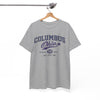 White Smoke Columbus Ohio Athletic Tee – Vintage Collegiate Graphic T-Shirt