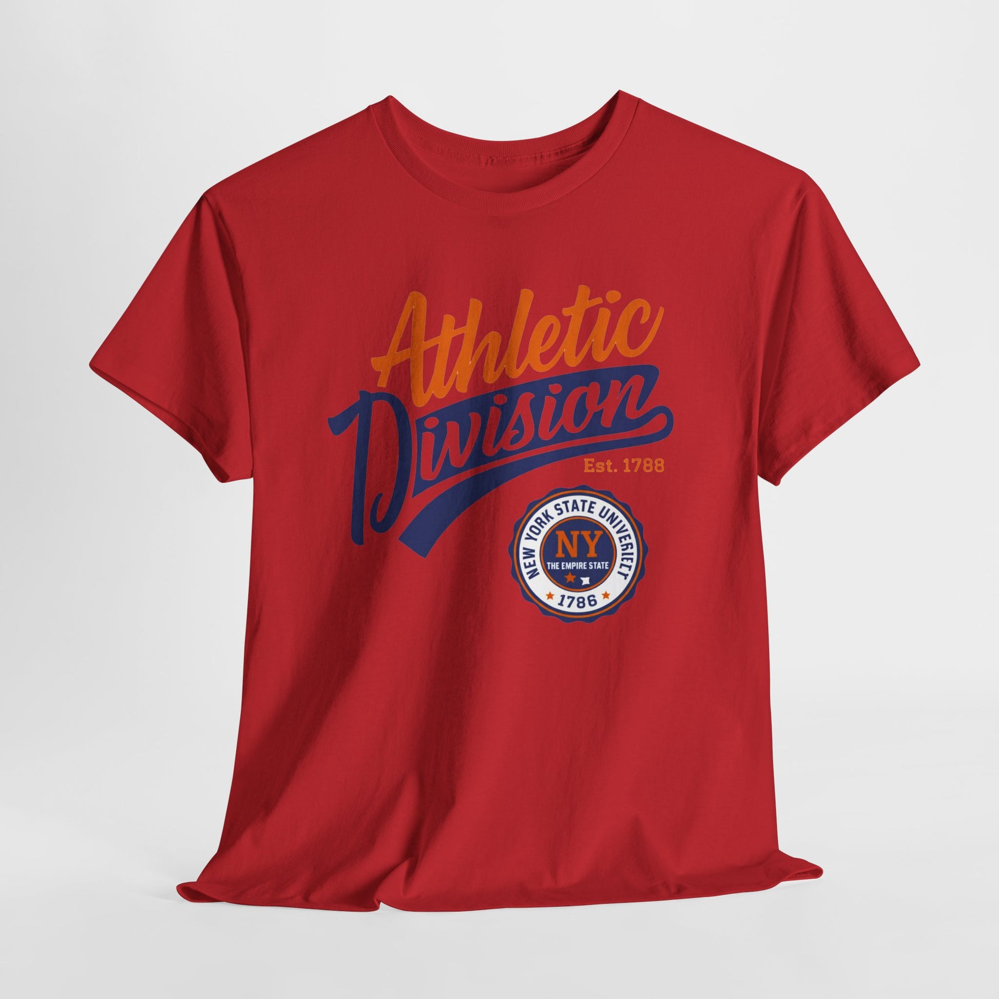 Brown Athletic Division NY Vintage Graphic Tee collegiate style t-shirt