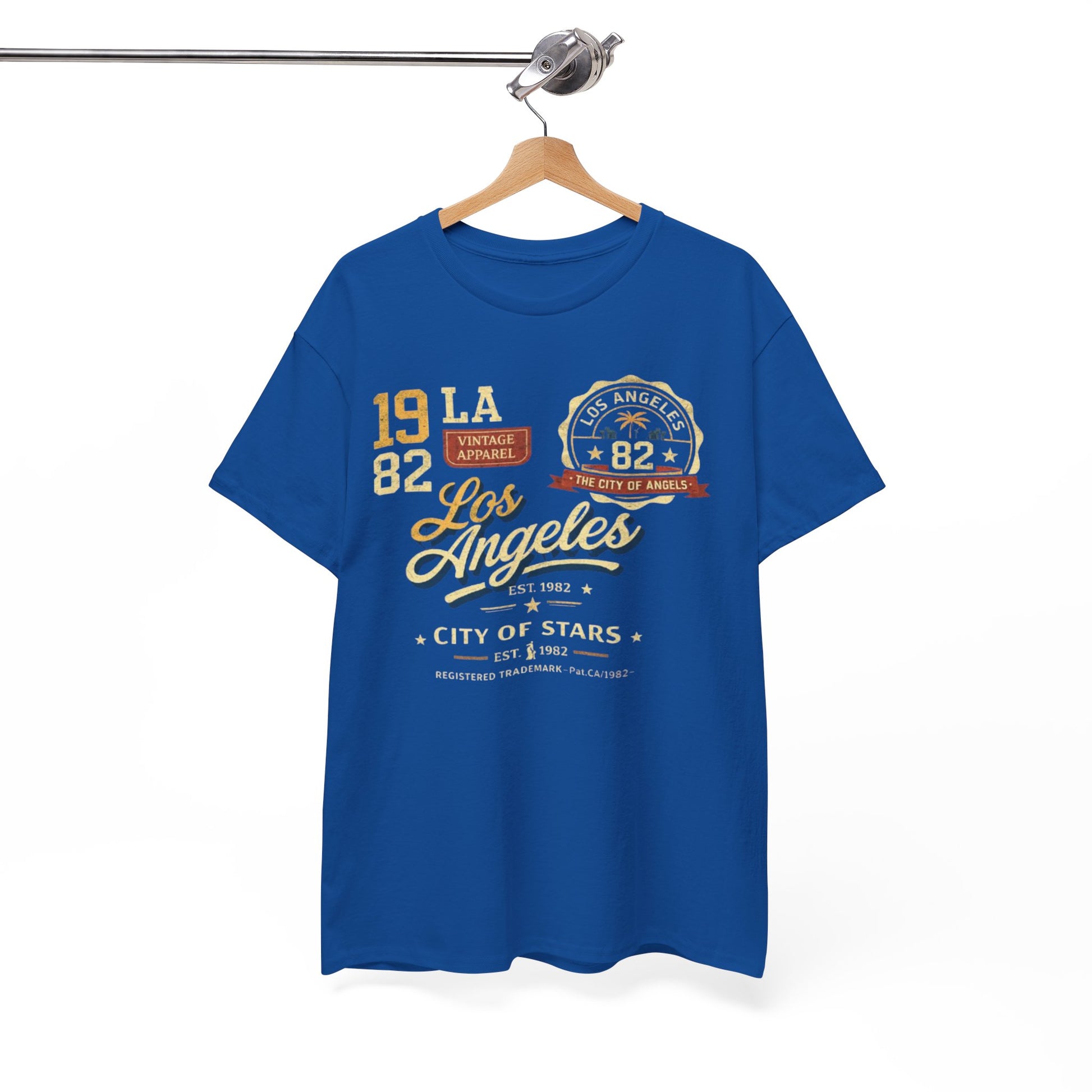 White Smoke Los Angeles Vintage 1982 Tee — City of Stars Retro Graphic T-Shirt