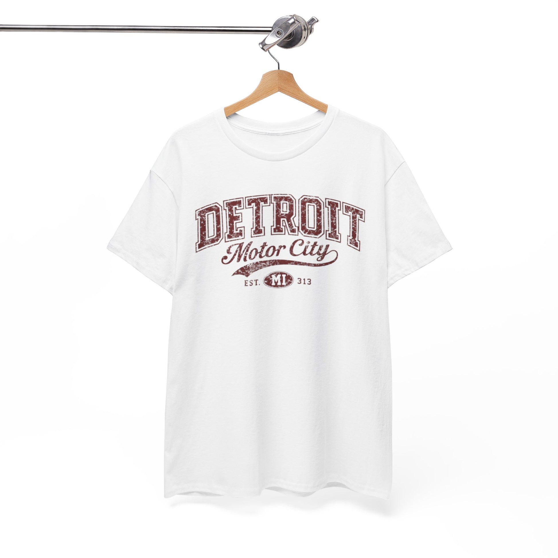 Detroit Motor City T‑Shirt — Vintage Automotive Graphic Tee – game day outfit, fan gear, image 1.0