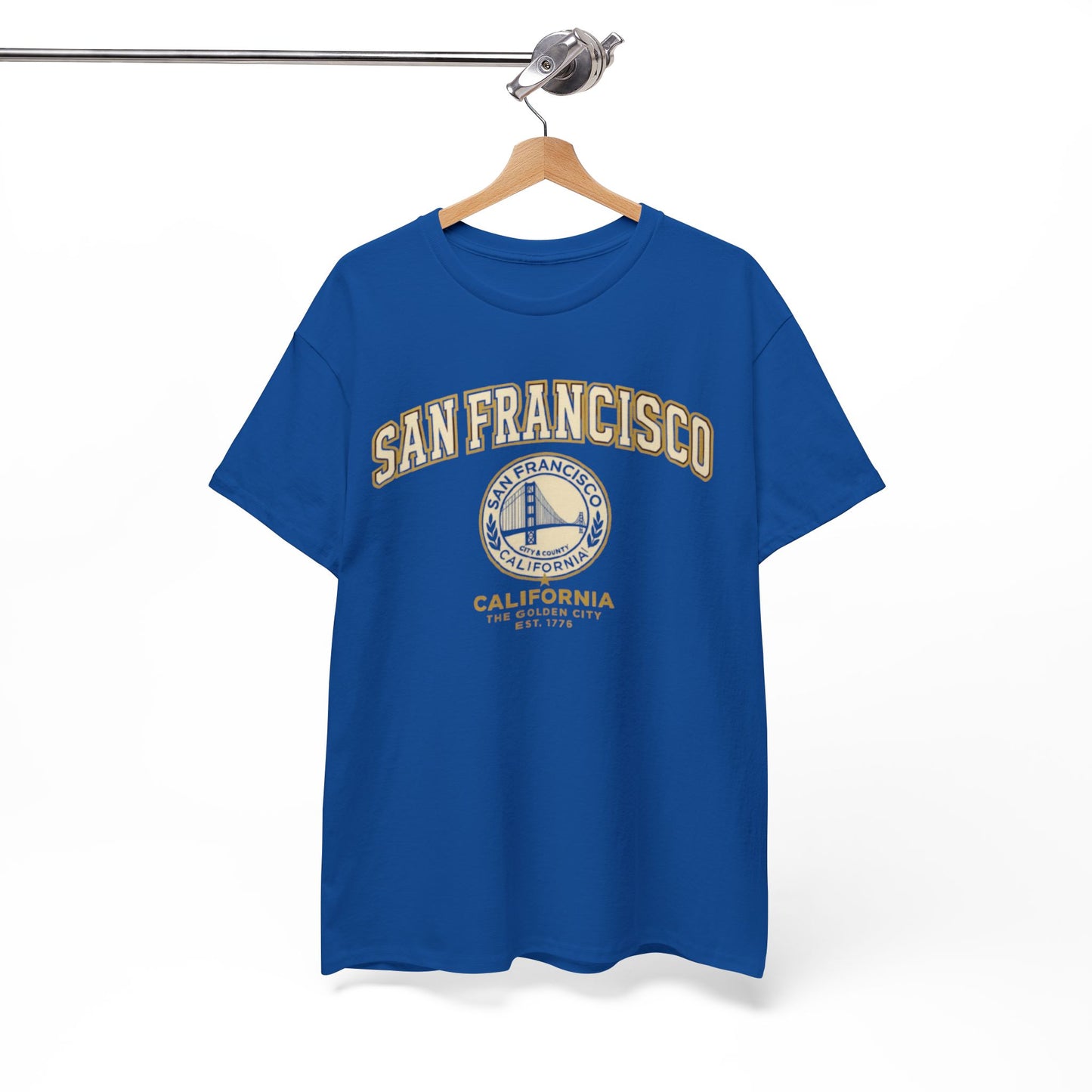 White Smoke Golden City San Francisco Heritage Graphic T-Shirt – California Urban Classic Tee