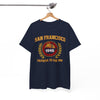 White Smoke San Francisco football  "Faithful to the Bay" T-Shirt — Vintage Golden Gate Crew Tee