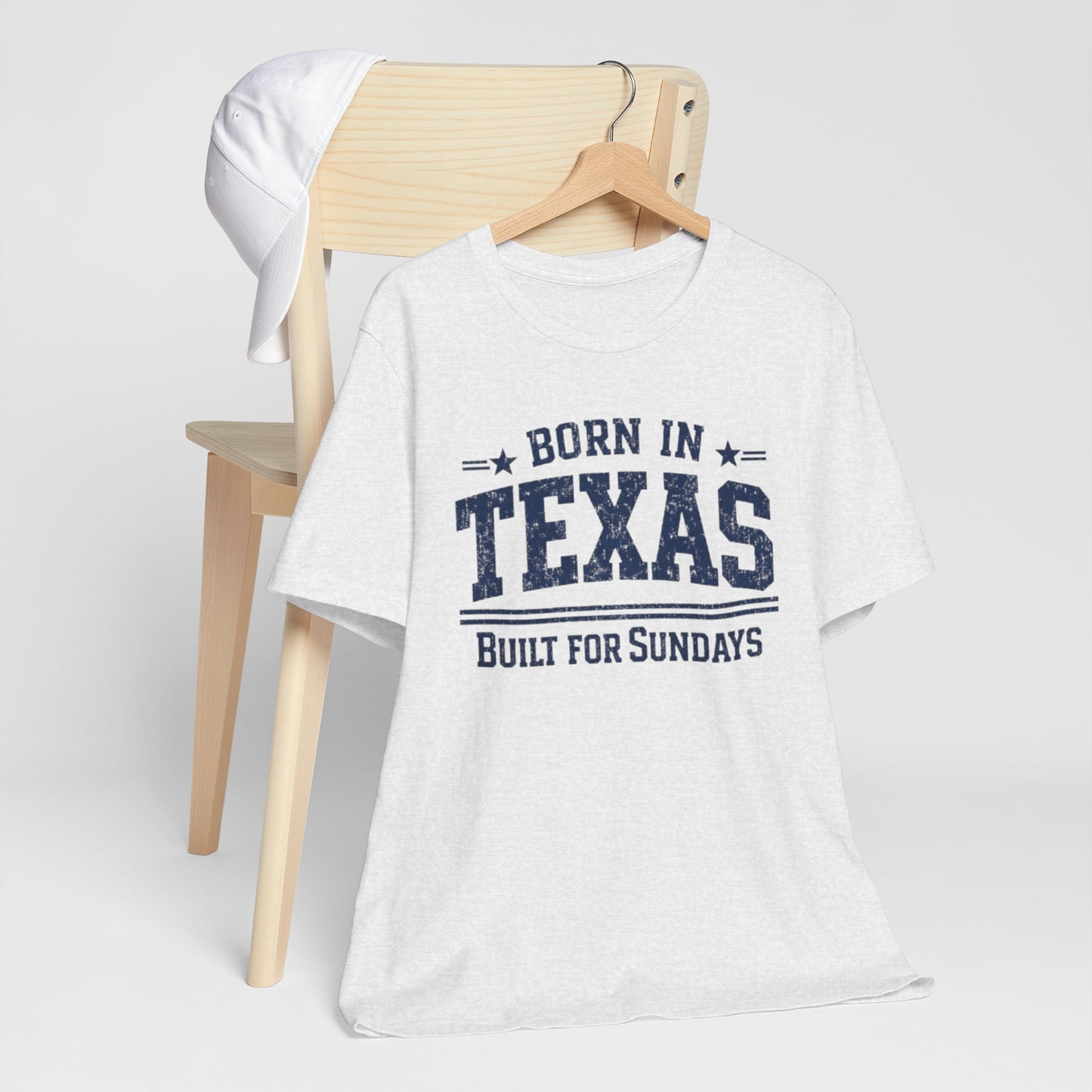 Lavender Texas Football Shirt – Born in Texas Built for Sundays Dallas Game Day T Shirt