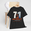Dark Slate Gray New York City 7 to 1 Skyline Tee — The City That Never Sleeps
