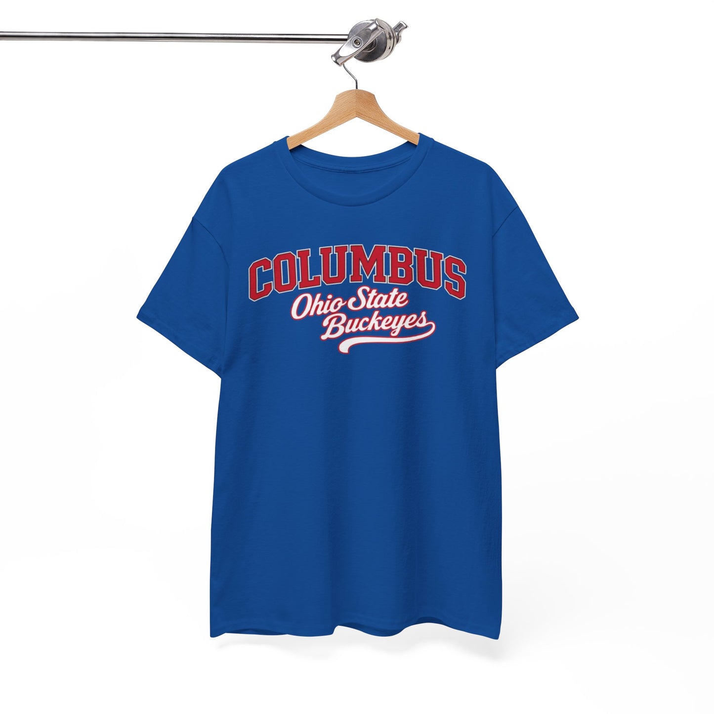 White Smoke Columbus Ohio Varsity T-Shirt – Retro College Style Streetwear Tee