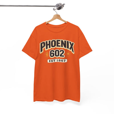 White Smoke Phoenix 602 T-Shirt – Retro Arizona City Tee (EST 1867)