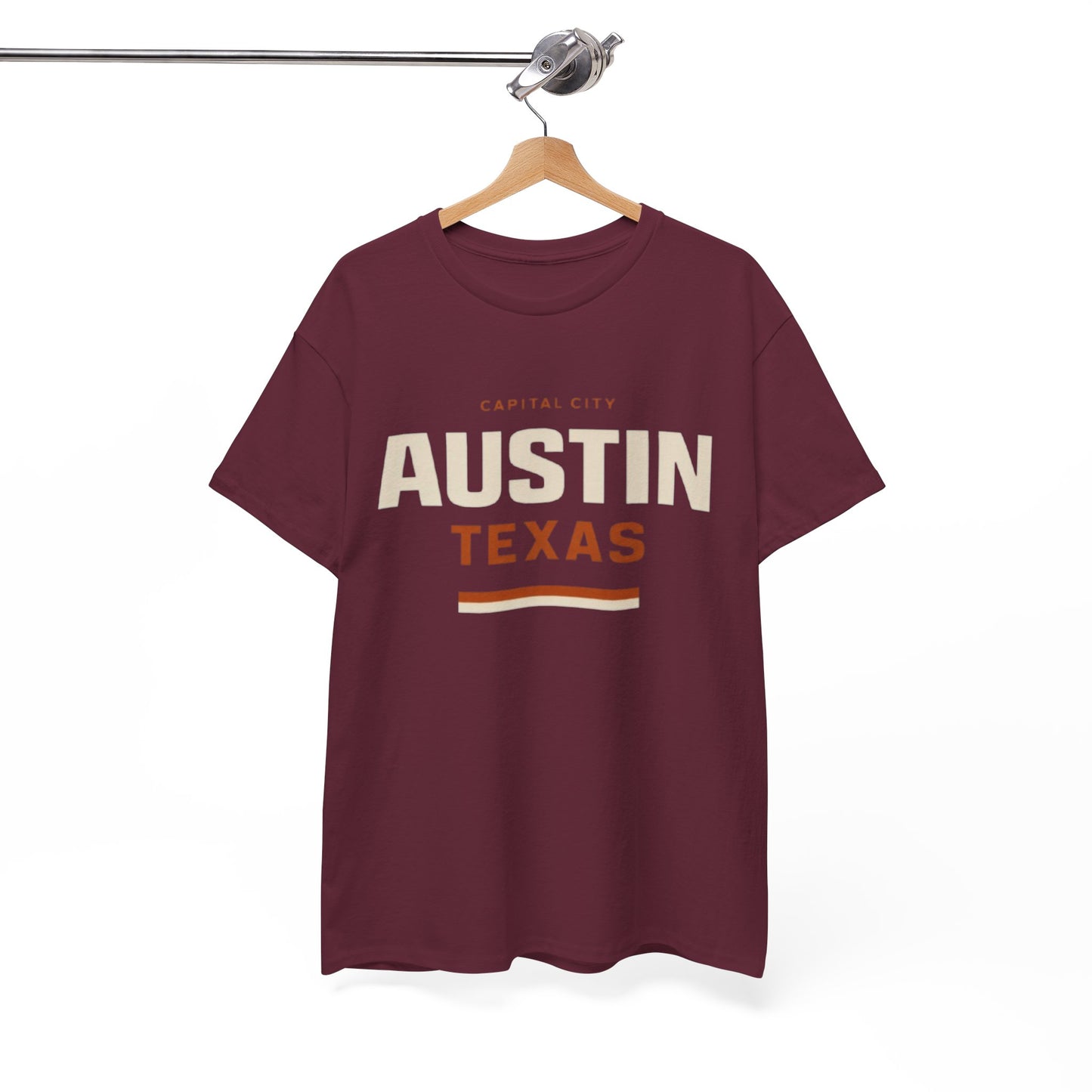 White Smoke Austin Texas Capital City Graphic T-Shirt – Minimalist City Streetwear Tee