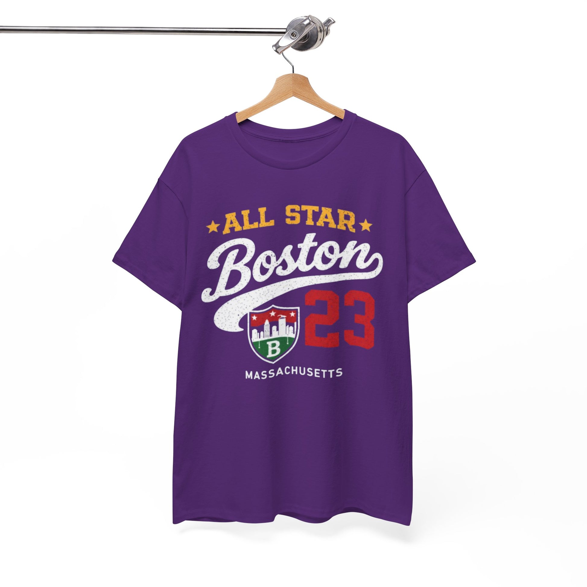 White Smoke Boston All Star 23 Tee — Massachusetts City  T‑Shirt