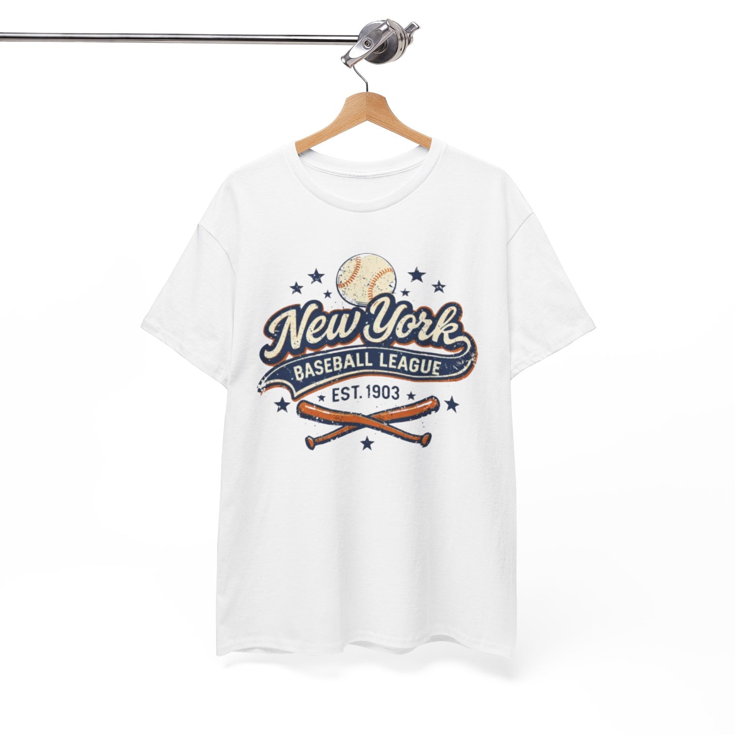 Baseball Tee — New York Baseball League "Est. 1903" Vintage Graphic