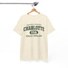 White Smoke Charlotte, North Carolina USA Tee — Vintage Collegiate City T‑Shirt