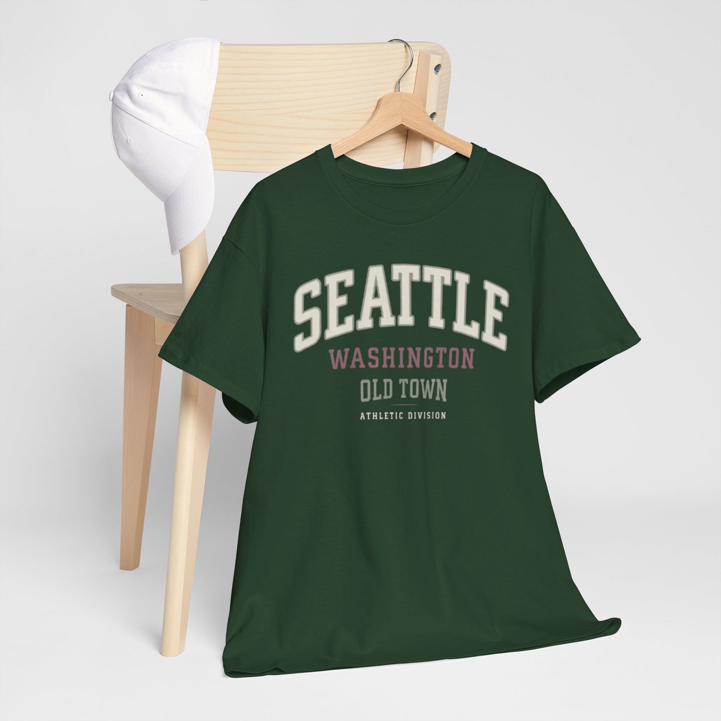 Seattle Washington Old Town Tee — Vintage Collegiate City T‑Shirt