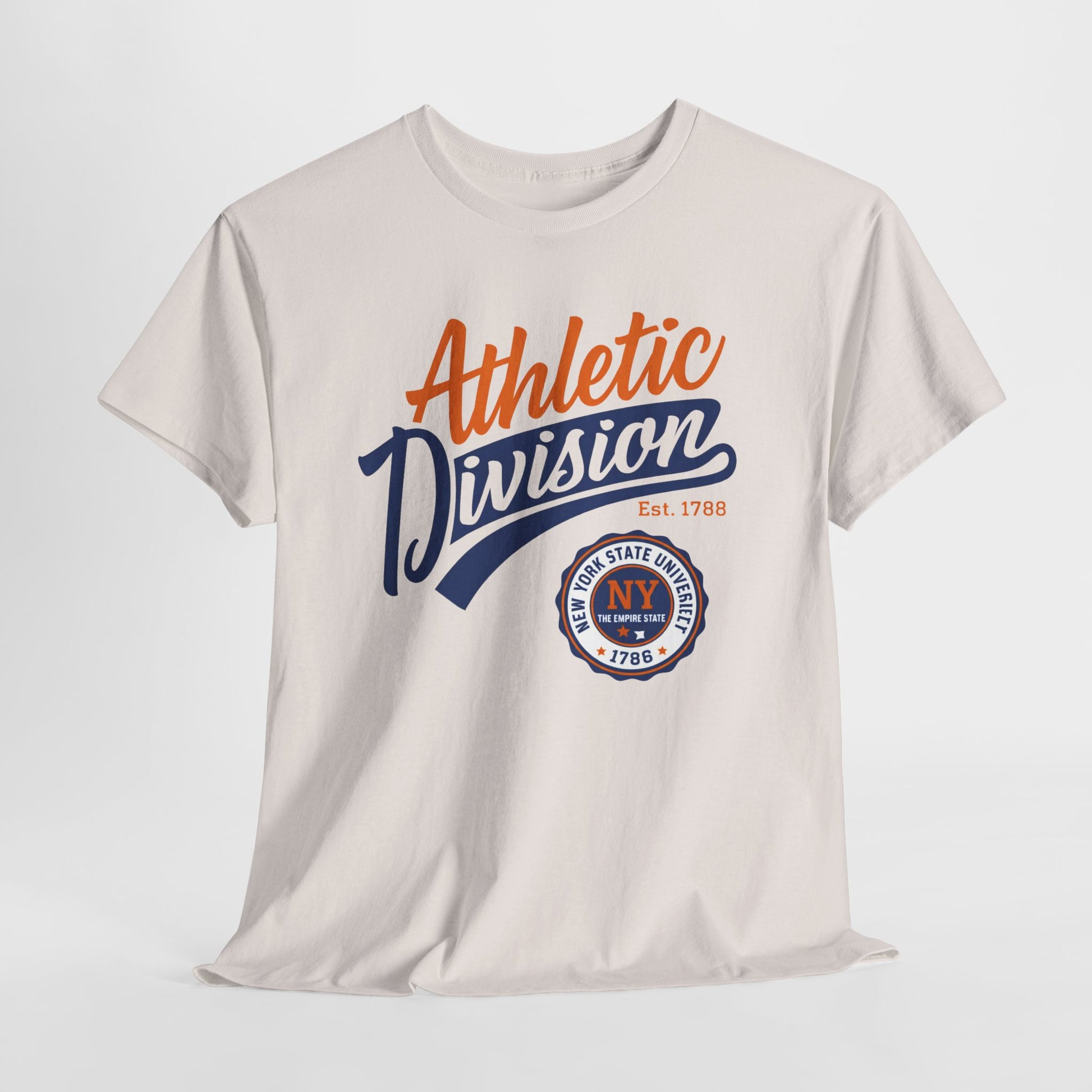 Lavender Athletic Division NY Vintage Graphic Tee collegiate style t-shirt