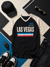Las Vegas Est. 1905 Graphic T-Shirt – Black and Cream Urban Style Tee