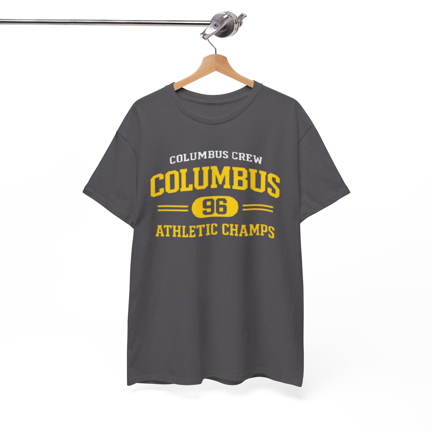 White Smoke Columbus Crew 96 Athletic Champs T‑Shirt — Retro Sports Tee