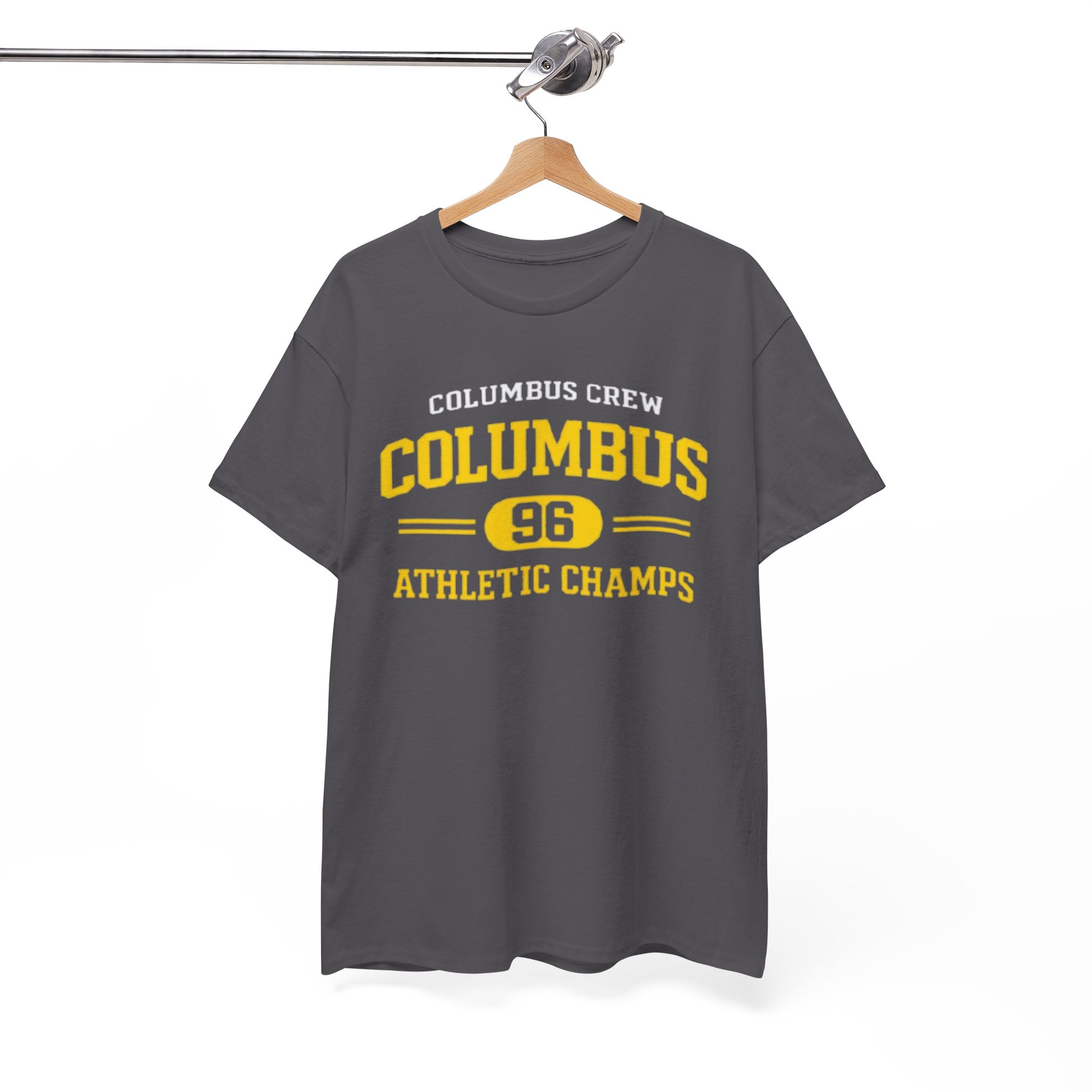 White Smoke Columbus Crew 96 Athletic Champs T‑Shirt — Retro Sports Tee