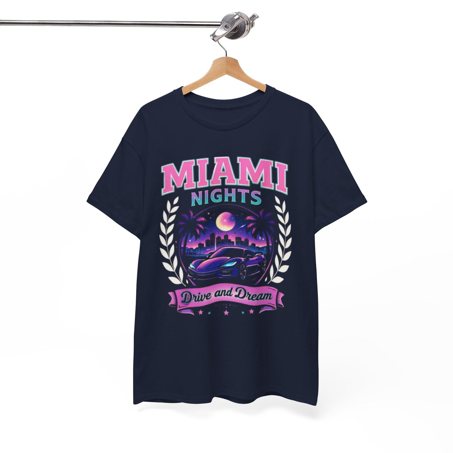 Neon City Miami Nights Drive and Dream Graphic T-Shirt – Oversized Streetwear Tee