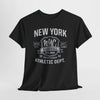 Dark Slate Gray New York NYC Baseball Athletic Dept. T‑Shirt — Vintage Varsity Sports Tee