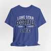Lavender Texas Football Shirt – Lone Star Football Life Dallas Game Day T Shirt