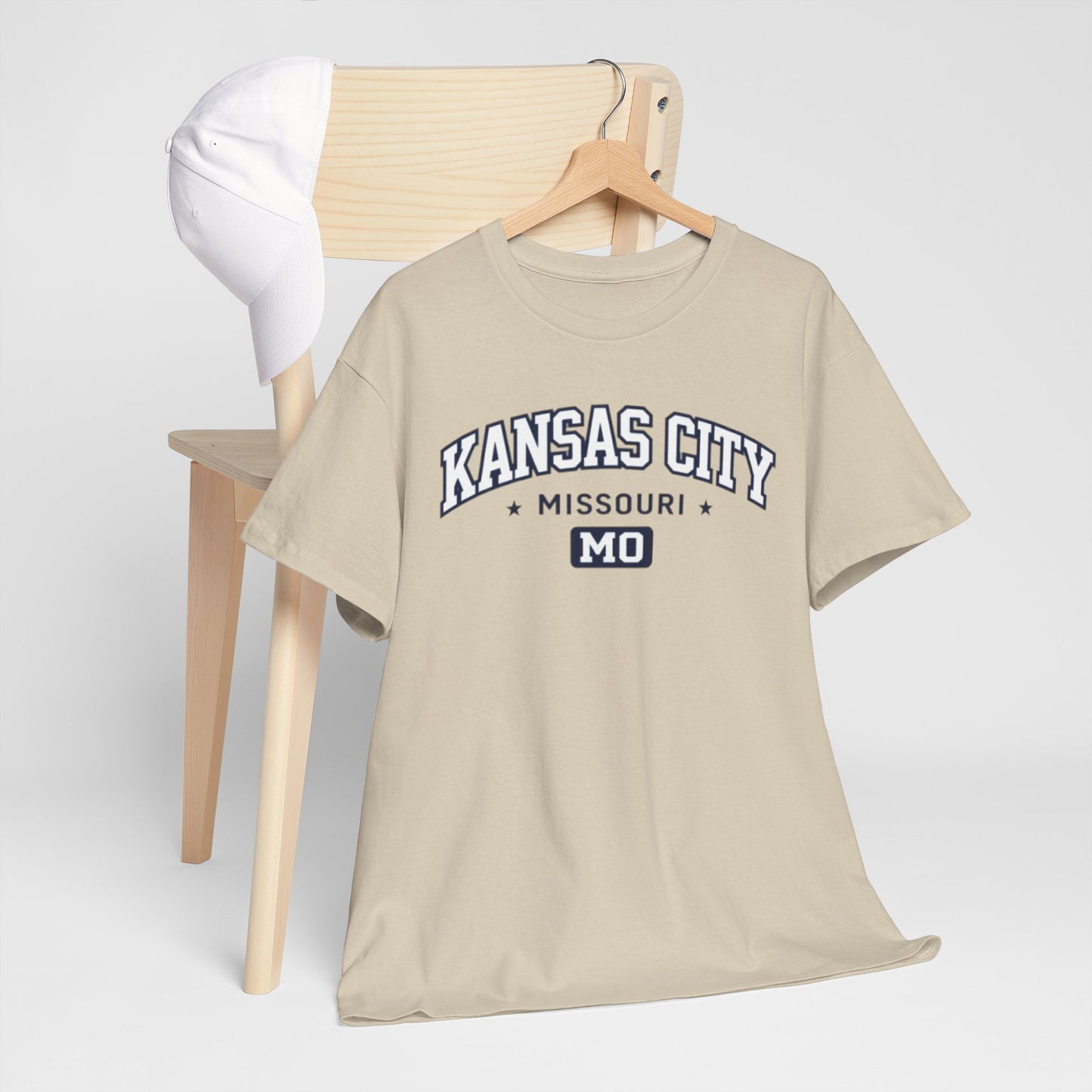 Gray Kansas City Missouri Tee — KC Vintage Arch Graphic T-Shirt