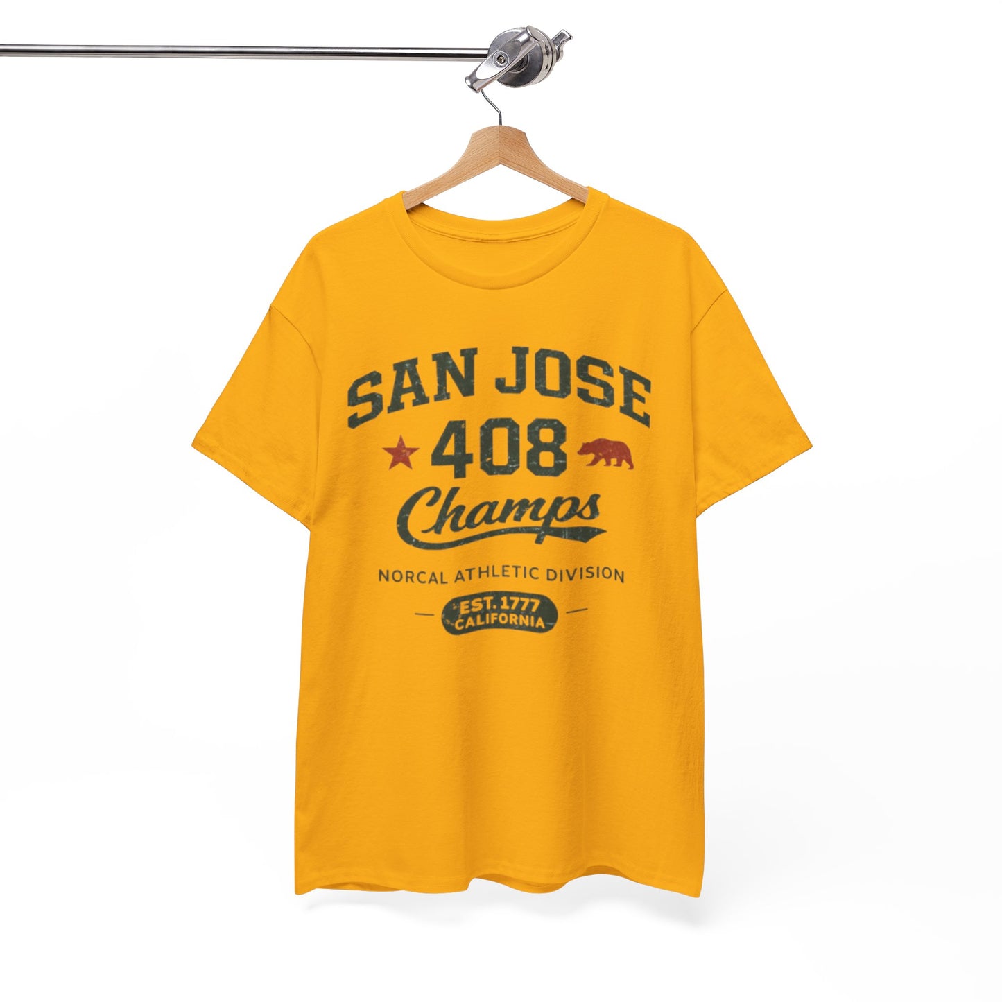 San Jose 408 Champs T-Shirt – Retro NorCal Athletic Tee