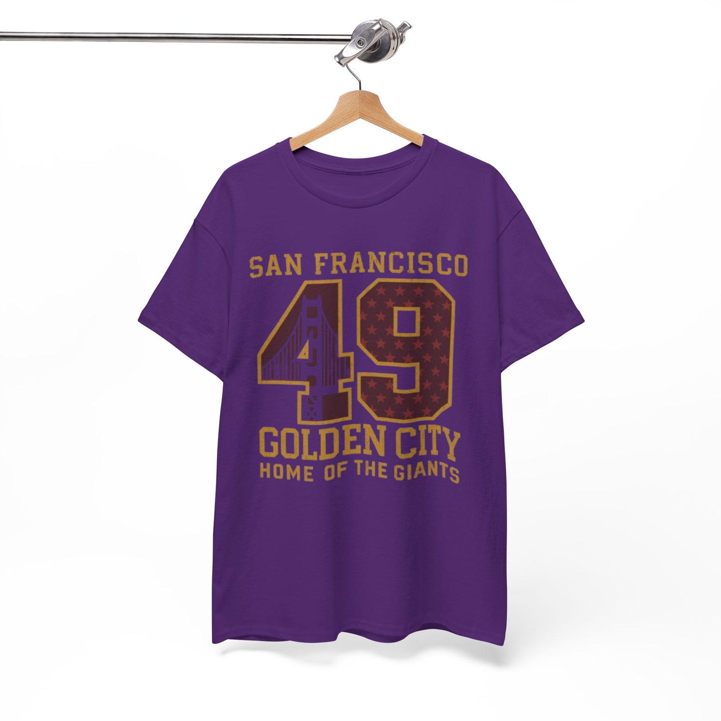 White Smoke San Francisco 49 Golden City Graphic T-Shirt – Vintage Sports City Design
