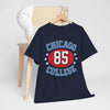 Dark Slate Gray Chicago College 85 Vintage Sports Tee