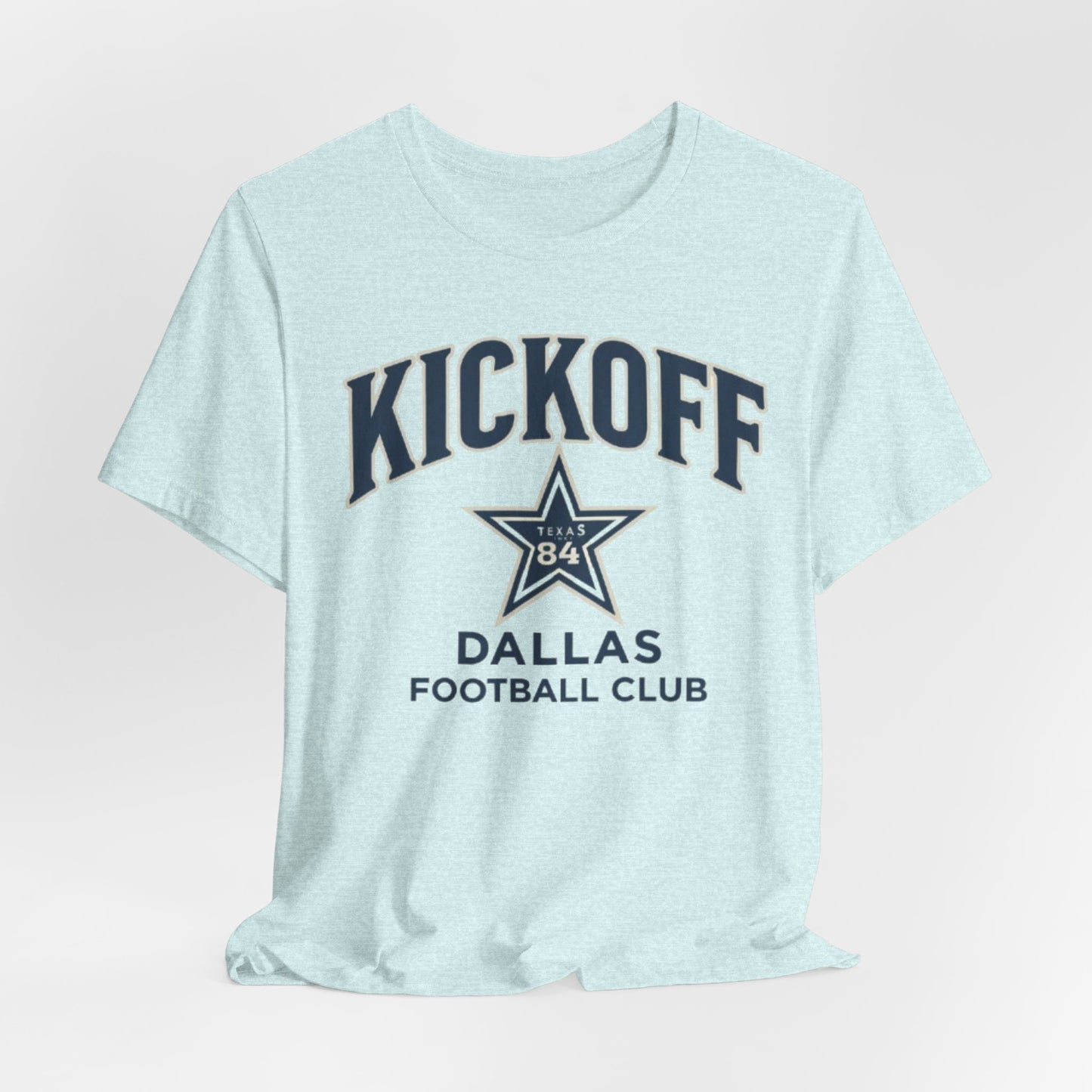 Kickoff Dallas Football Club Tee — Vintage Star Game Day Shirt – game day outfit, lightweight game day shirt, image 1.0