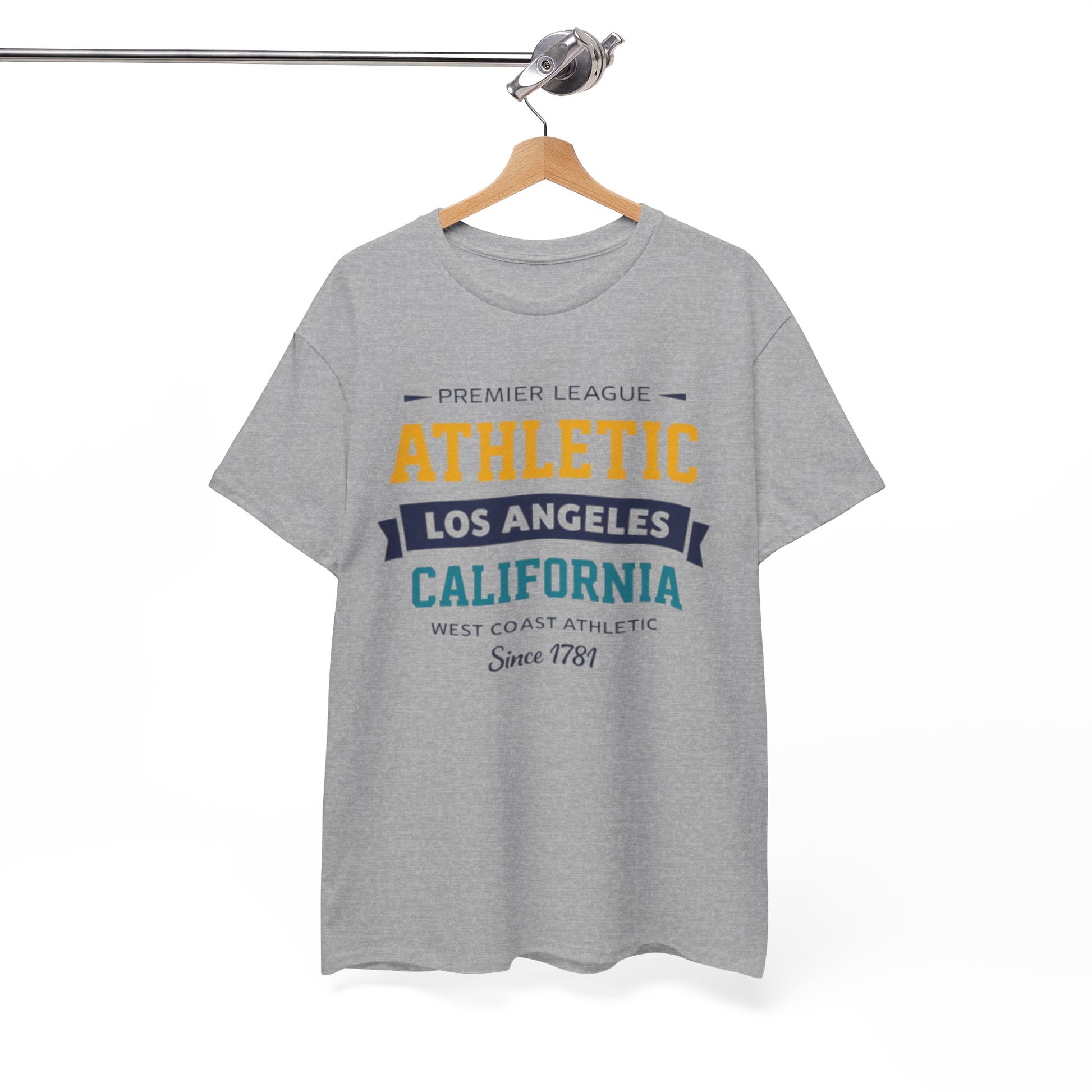 White Smoke Athletic Los Angeles California Tee — Vintage Collegiate Sports T-Shirt