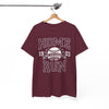White Smoke Home Run Baseball Tee — Vintage New York Baseball Graphic T‑Shirt