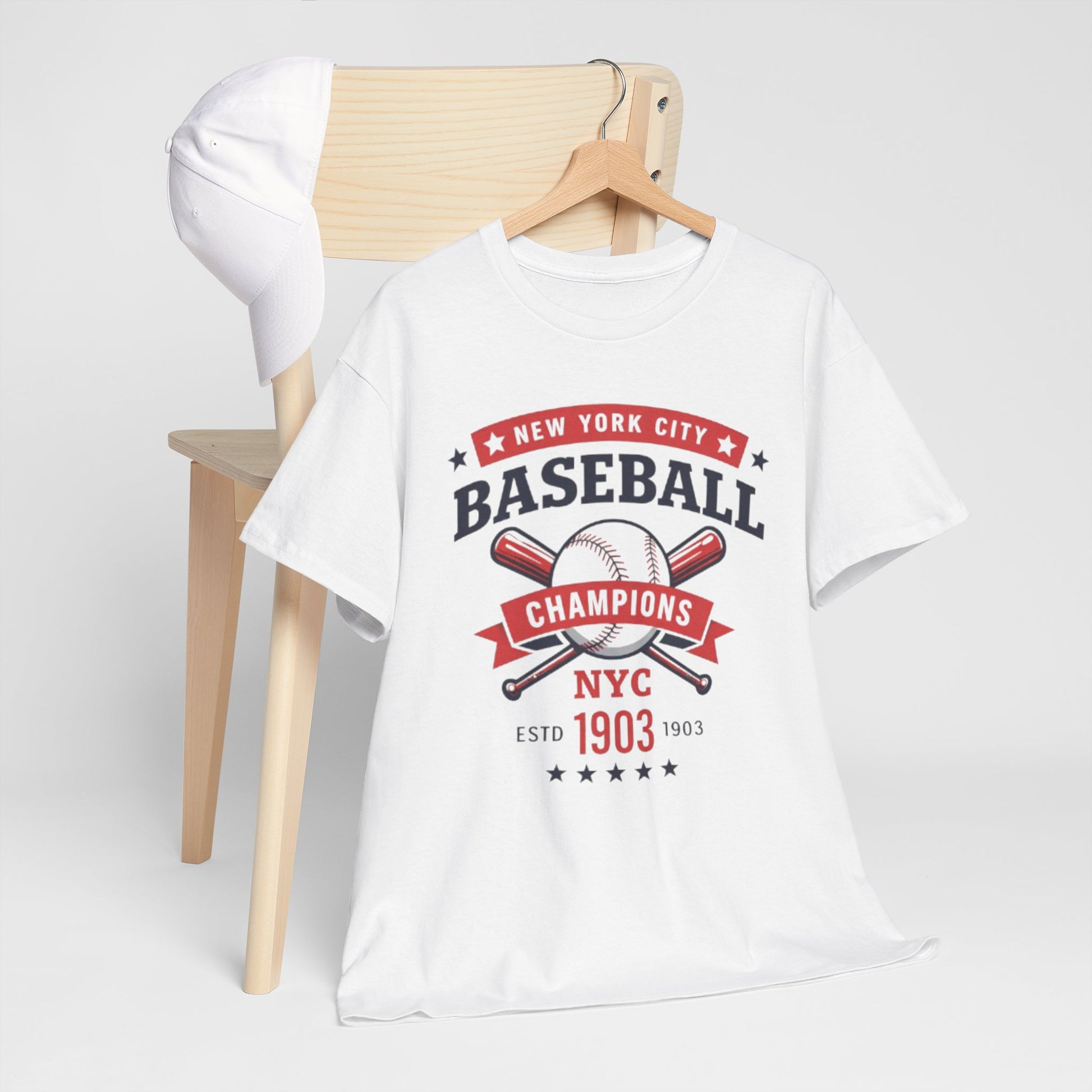 Lavender Baseball Champions NYC Tee — New York City Vintage Baseball Graphic T-Shirt