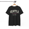 White Smoke Seattle Washington Old Town Tee — Vintage Collegiate City T‑Shirt