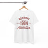 Detroit 1984 Athletics T‑Shirt vintage athletic  retro sports tee casual streetwear  Michigan tee  college style – lightweight game day shirt, game day outfit, image 1.0